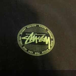 Black and green Stussy hoodie